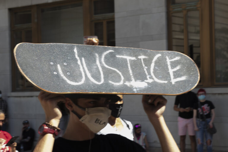 JUSTICE for George Floyd At Black Lives Matter Protest